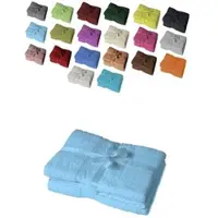 EXKLUSIV HEIMTEXTIL 4 x Duschtuch 500 g/m2 70 x 140 cm Hellblau