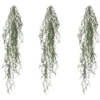 Creativ Green künstliche Pflanze Tillandsia-Hänger-Set, ca. 120 cm, graugrün, im 3er Set