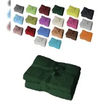EXKLUSIV HEIMTEXTIL Badetuch 2er Set 100 x 150 cm Dunkelgrün
