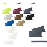 EXKLUSIV HEIMTEXTIL Jersey Kissenbezug Hülle 2 Sparpack Set mit Reißverschluss hochwertige Qualität 40 x 80 cm anthrazit