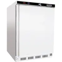 Chefgastro Kühlschrank FOSSA | 1x abschließbare Tür | 130 Liter, HxBxT 85,5x60x58,5cm | +2/+8°C | Weiß | + Geschirrtuch