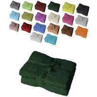 EXKLUSIV HEIMTEXTIL 4 x Saunatuch 500 g/m2 80 x 200 cm Dunkelgrün