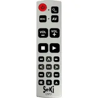 Seki DVD SI - DVD, lernfähige Universalfernbedienung, silber