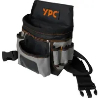 YPC BG00007BKGY - "Presto" Gürteltasche XL, Grau-Schwarz, 27x21x13cm, 5 kg Tragkra
