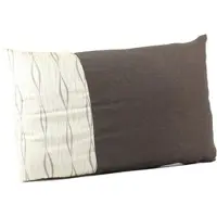 EXKLUSIV HEIMTEXTIL Kissenbezug Design Wave Hülle mit Reißverschluss 40x60 cm Braun