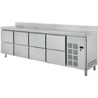 EURAST Kühler tisch 8 schubladen - 2545x600x850 mm - 350 W 230/1V - 79289509