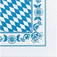 Duni Tissue-Serviette 33 x 33 cm Bayernraute 3-lagig, 500 Stk/Krt (10 x 50 Stk)