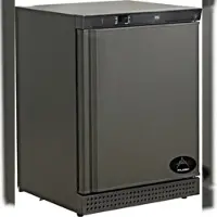 A&S polarny Gastro Tiefkühlschrank Lagertiefkühlschrank schwarz 1 Tür -18/-22°C 120L