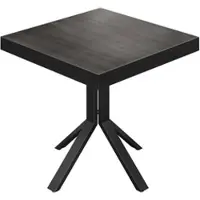 GGM Möbel BE | Bistro Tisch | 60 x 60 x 77 cm | Quadratisch | Schwarz Rand | Wenge / Schwarz