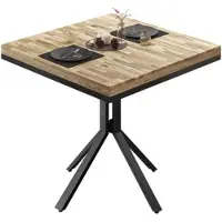 GGM Möbel ME Bistro Tisch | 70x70xH72cm | Eiche/ Schwarz