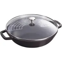 Staub Wokpfanne, 30 cm, 4,4L, schwarz
