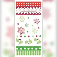 Sovie HORECA Besteckserviette Christmas in Rot-Grün aus Linclass Airlaid 40 x 40 cm, 100 Stück - Bestecktaschen