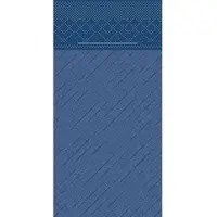 Sovie HORECA Besteckserviette Royalblau aus Tissue Deluxe 40 x 40 cm, 75 Stück - Bestecktasche