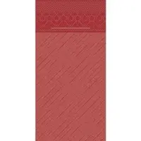Sovie HORECA Besteckserviette Bordeaux aus Tissue Deluxe 40 x 40 cm, 75 Stück - Bestecktasche