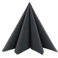Sovie HORECA Serviette in Schwarz aus Softpoint 40 x 40 cm, 2-lagig, 50 Stück