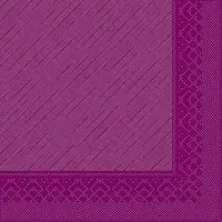 Sovie HORECA Serviette Aubergine aus Tissue Deluxe, 4-lagig, 40 x 40 cm, 50 Stück