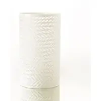 LOU DE CASTELLANE Vase Helsinki weiß - Rund Glas