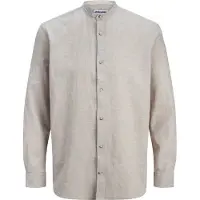 Jack & Jones Esummer Linen Blend Band Langarmhemd