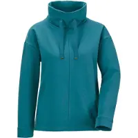 Goldner Sportiver Kragenpullover mit Tunnelzug in petrol | Gr.: 46