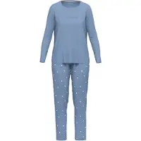 Tom Tailor Schlafanzug "Charlotte" 2 tlg. Langarm, Rundhalsausschnitt, gepunktet, basic, Baumwolle