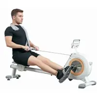 SPORTNOW Rudergerät für Zuhause, Magnetisches Rudergerät mit 16 Widerstandsstufen, LCD-Monitor, Rudermaschine mit Telefon-/IPAD-Halter, für Cardio-Training, bis 150kg belastbar