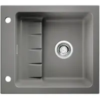 NABER 1091004 Einbauspüle PickUP E mit Premium-Drehexzentergarnitur, ab 600 mm Schrankbreite, Keramik, Lava