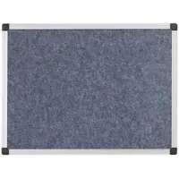 BI-Office Pinnwand Maya SA2102170, feuerhemmend, grau, aus Filz, mit Aluminiumrahmen, 240 x 120 cm