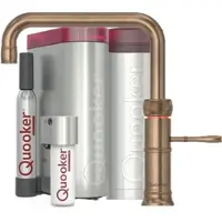 Quooker Classic Fusion Square PRO3 CUBE Messing Patina *7 Jahre Garantie & CUBE Filter Starter Paket* CFNSPTB PRO3 CUBE2