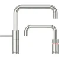 Quooker Nordic Square Twintaps COMBI Resrvoir CUBE Voll-Edelstahl *7 Jahre Garantie* 22NSRVSTTCUBE