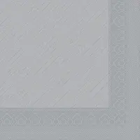 Sovie HORECA Serviette Grau aus Tissue Deluxe, 4-lagig, 40 x 40 cm, 50 Stück