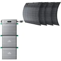 Zendure SolarFlow 800 Pro 920 Wp Balkonkraftwerk Set 5,7 kWh Speicher mit 4x230 Wp flexiblen Modulen