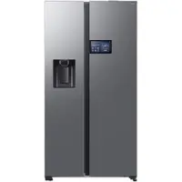 Samsung Side-by-Side mit AI Home und Festwasseranschluss, 621 l, Edelstahl, EEK:D, RS90F64EDTEF