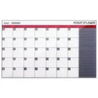 BI-Office Glas Monatsplaner 78x48cm