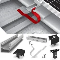 K2 Systems SingleRail Set SingleHook FT auf Ziegel Schrägdach für Biberschwanz für 42 Module