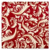 Sovie HORECA Serviette Cascade in bordeaux aus Linclass Airlaid 40 x 40 cm, 50 Stück - Schnörkel Ornamente