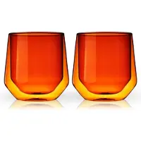 Viski Tumbler Aurora Amber 266 ml (2er-Set)