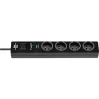 Brennenstuhl 4-Sekunden-Plugboard mit Netzschalter