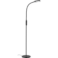 Briloner OFFICE REMOTE LED Stehlampe, Fernbedienung, Dimmbar, CCT Farbtemperatursteuerung, Touchfunktion, schwarz, 24 x 140 cm