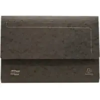 Exacompta Europa Dokumentenmappe DIN A4, foolscap Pressspankarton meliert 265 g/m2 35,7 (B) x 0,3 (T) x 24,5 (H) cm Schwarz 25 Stück