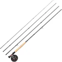 Greys Fliegenruten- & Rollen-Set | Fin Euro Nymph 4-Teilig Rute Mit Fin Rolle |
