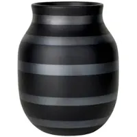 Kähler Omaggio Vase H20 black toned