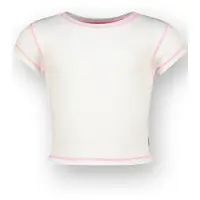Vingino T-Shirt Basic-Crop Rib Tee Mädchen Weiß 152