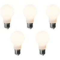 LUEDD 5er-Set E27 Dimmbare LED-Glühbirnen A60 Opal 7W 806 lm 3000K