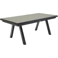 LC Garden Vivera Ausziehtisch aus pulverbeschichtetem Aluminium, wetterfest, UV-beständig