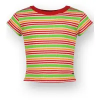 Vingino T-Shirt Icon-fancy stripe rib tee Mädchen Rot 152