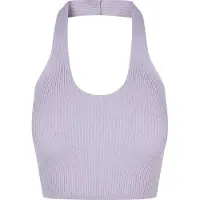 Urban Classics Tanktop "Damen Ladies Rib Knit Crossed Neckholder Top" 1 Stk.