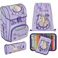 Scooli EasyStart Schulranzen-Set 5-teilig Magic Horse flieder