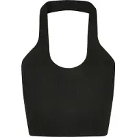 Urban Classics Tanktop "Damen Ladies Rib Knit Crossed Neckholder Top" 1 Stk.