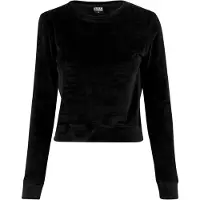 Urban Classics Velvet Crew Langarm-t-shirt