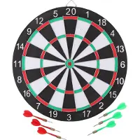 Huismerk Doppelseitige Dartscheibe aus Holz 42 cm